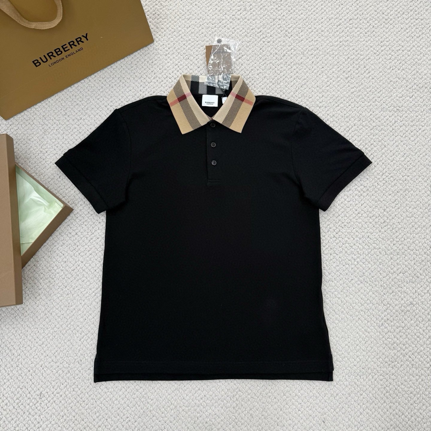 Black and White Polo - FashionHype.xyz