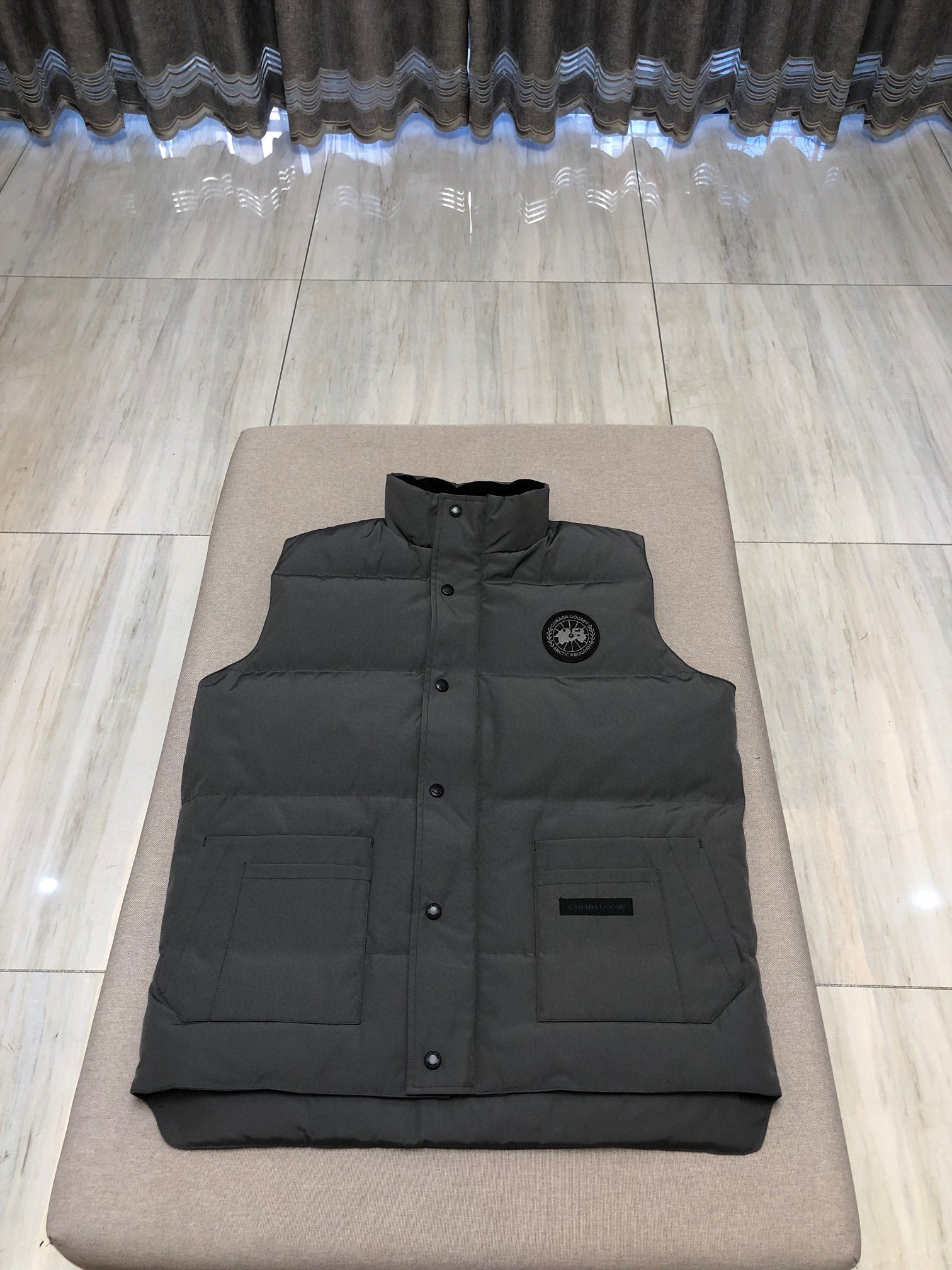 Sky blue, Grey and White Vest - FashionHype.xyz