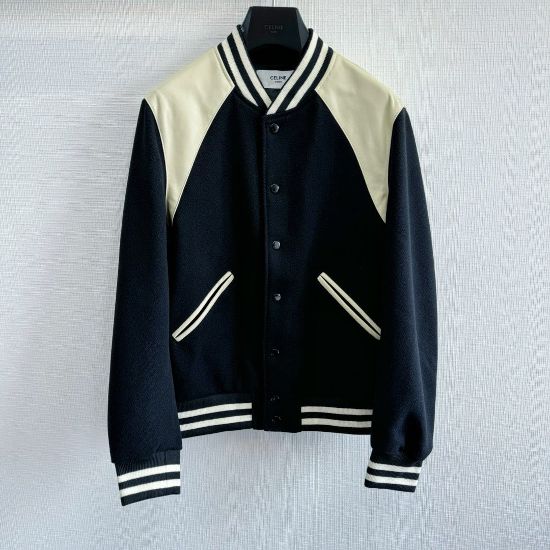 Schwarze weiße Jacke