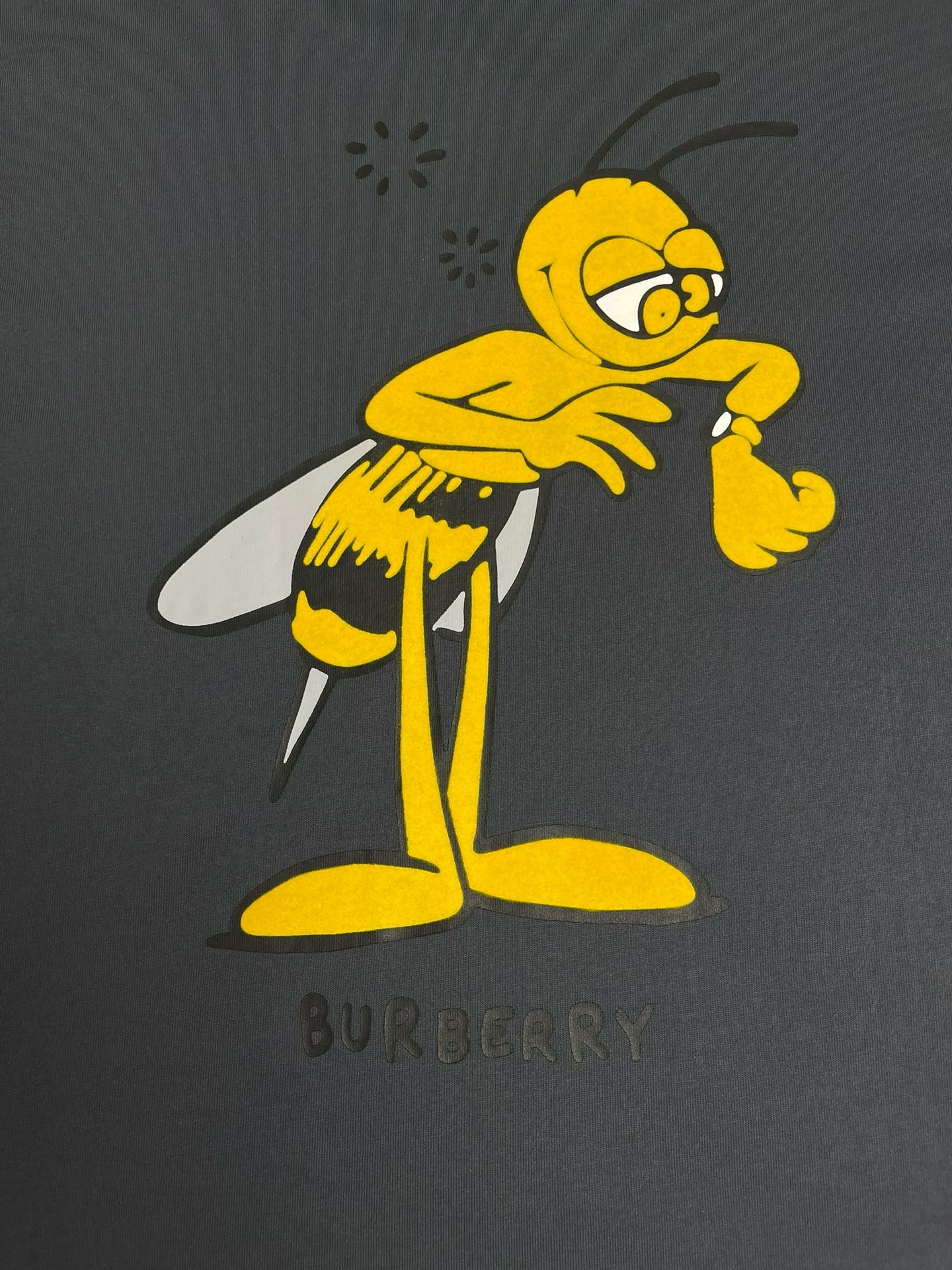 Aprikosen- und graues T-Shirt