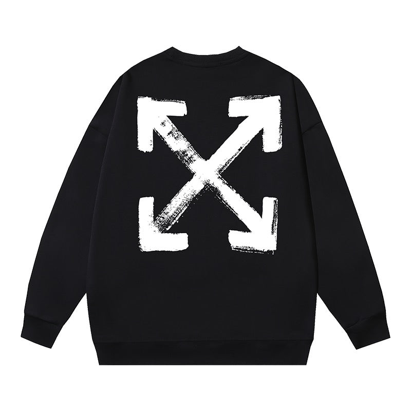 weißes und schwarzes Sweatshirt