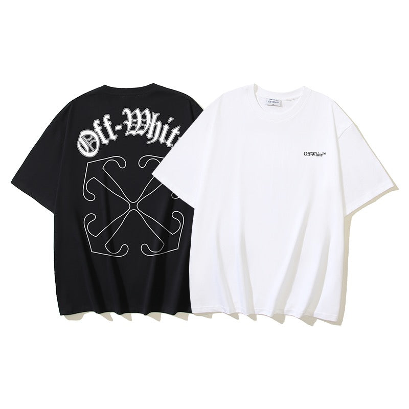 Schwarz-weißes T-Shirt