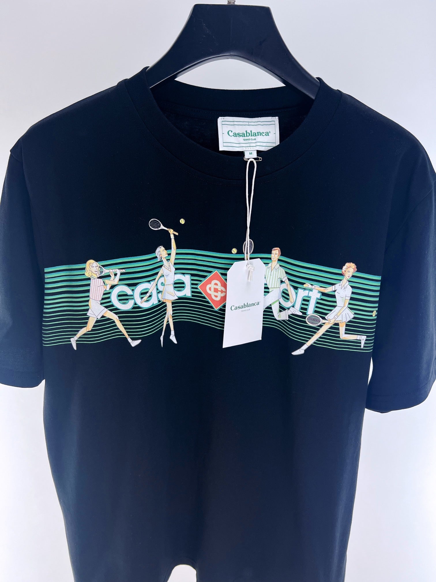 Blau-weißes T-Shirt