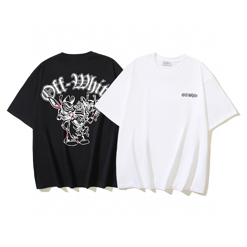 Schwarz-weißes T-Shirt