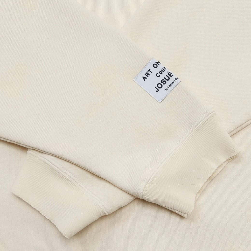 Sudadera con capucha beige