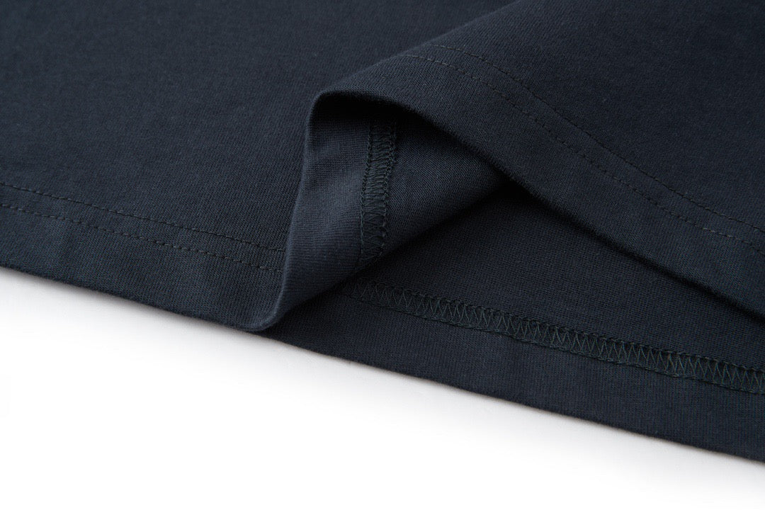 Dark blue and White T-shirt - FashionHype.xyz