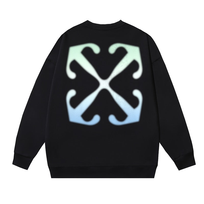 weißes und schwarzes Sweatshirt