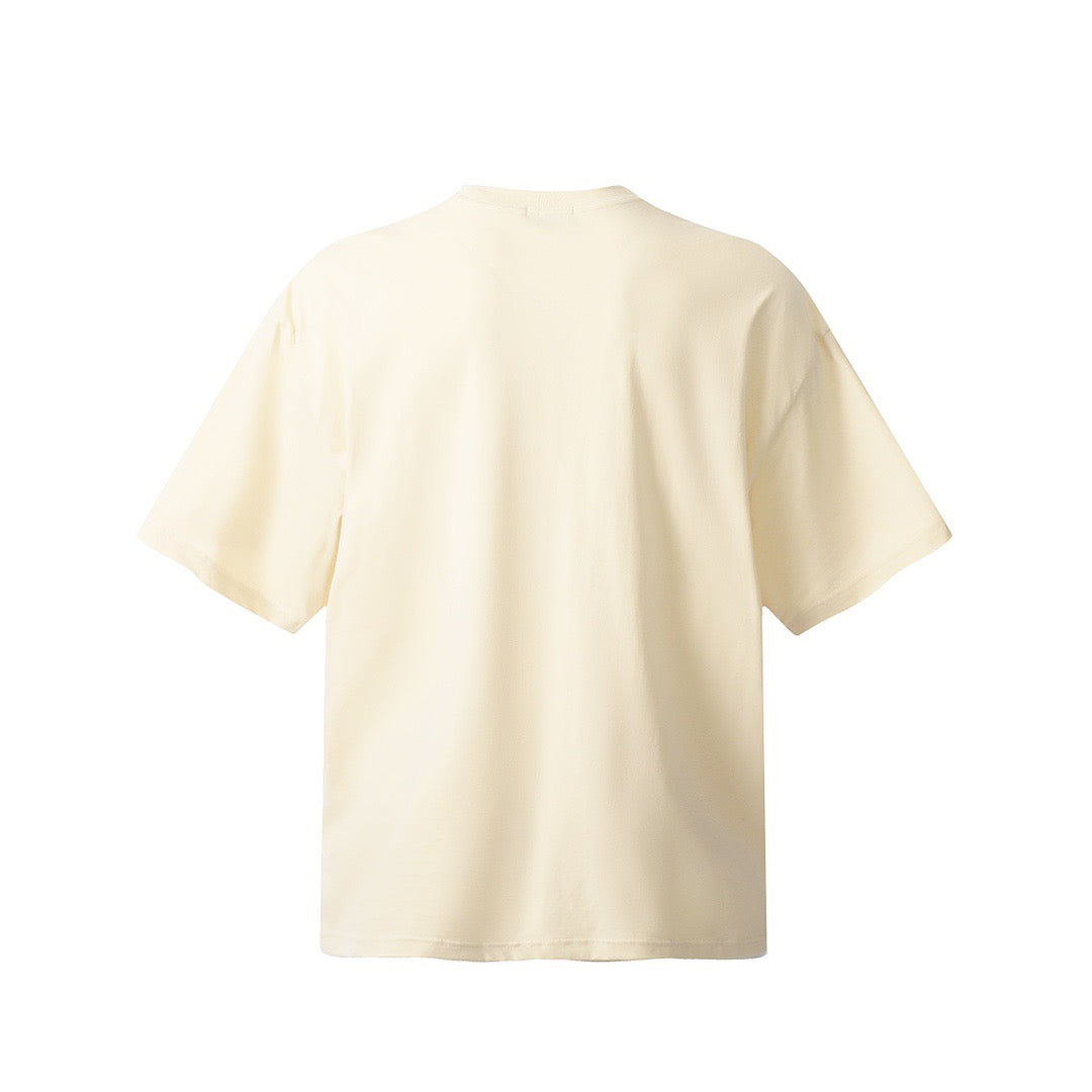 Schwarzes, weißes und hellrosa T-Shirt