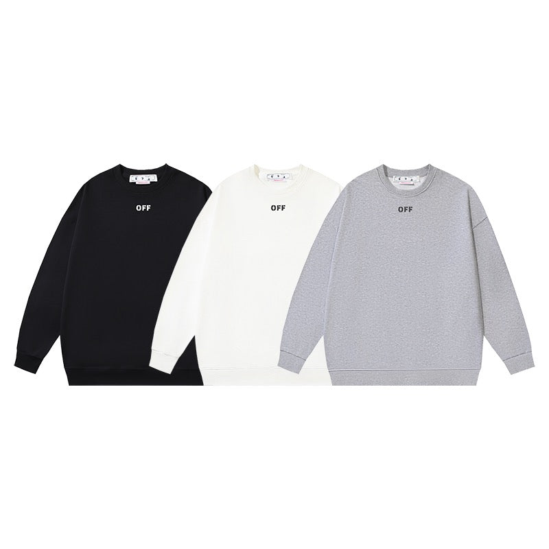 Weißes, graues und schwarzes Sweatshirt