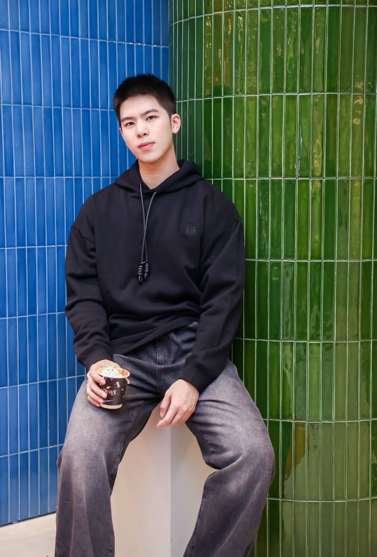 Black and Grey Hoodie - FashionHype.xyz