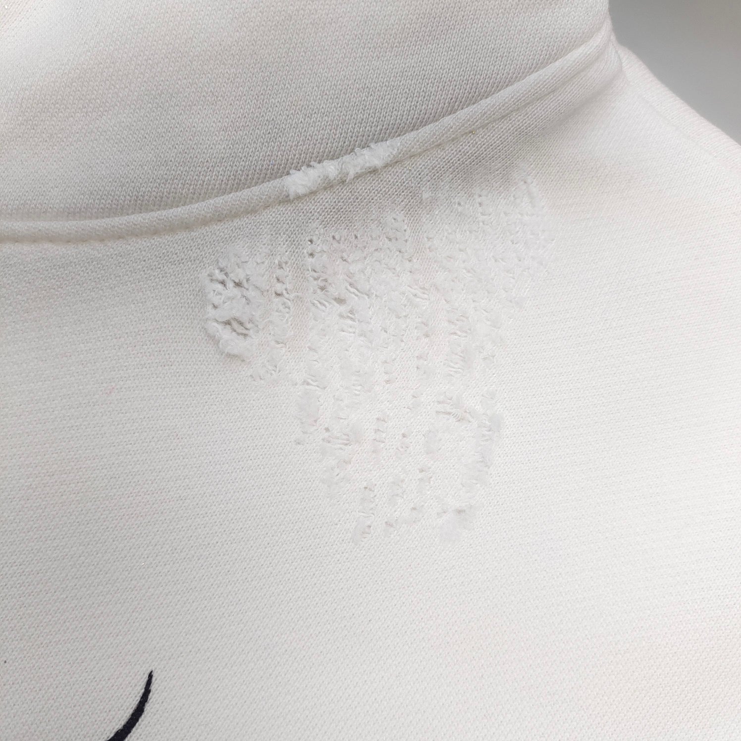Sudadera con capucha blanca