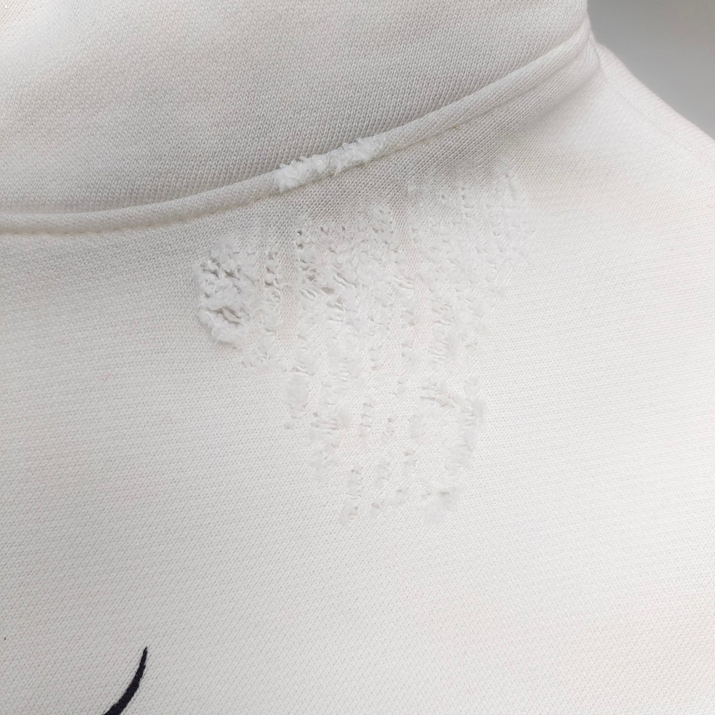 Sudadera con capucha blanca