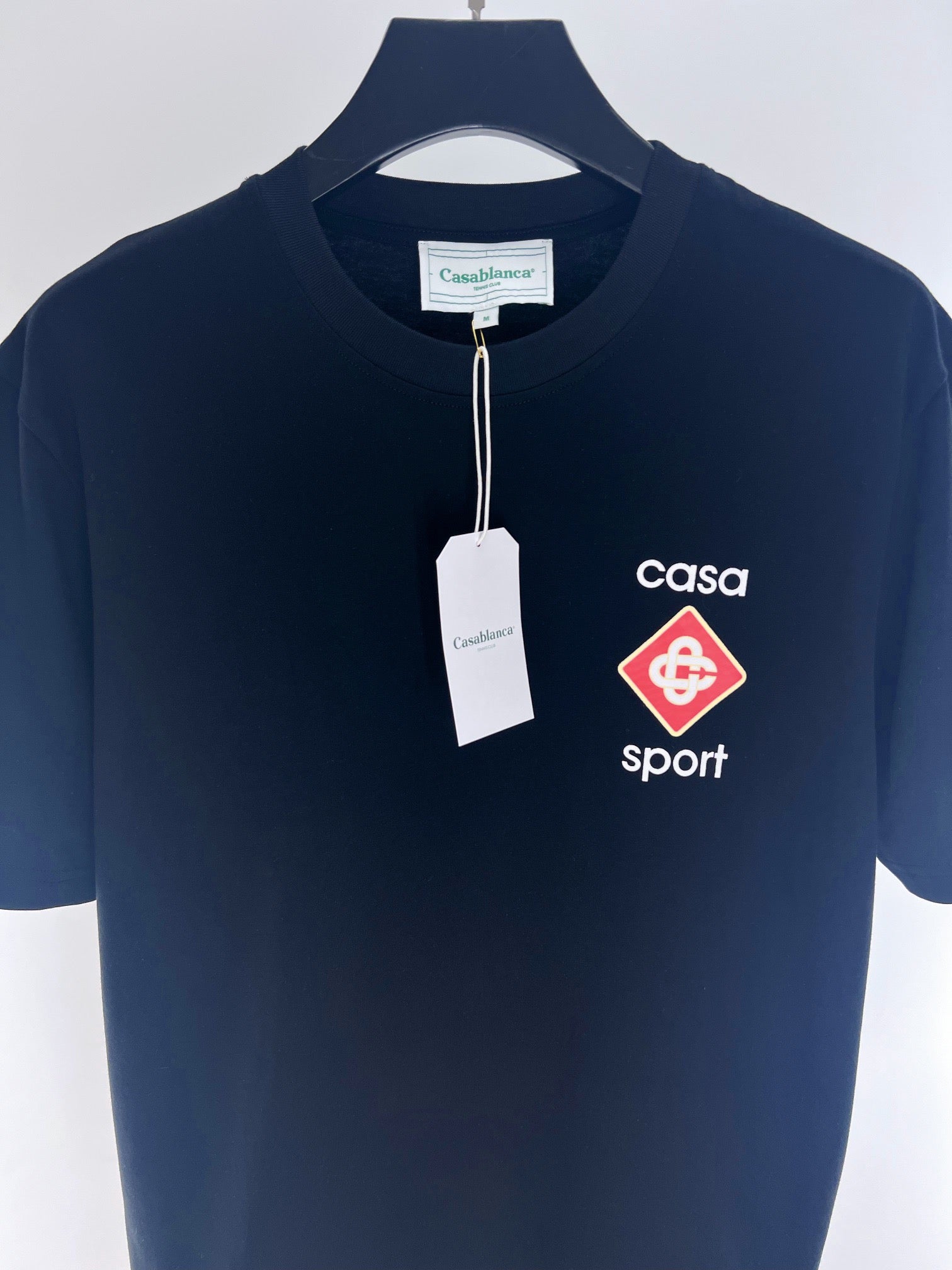 Dark Blue and White T-shirt - Size L - FashionHype.xyz