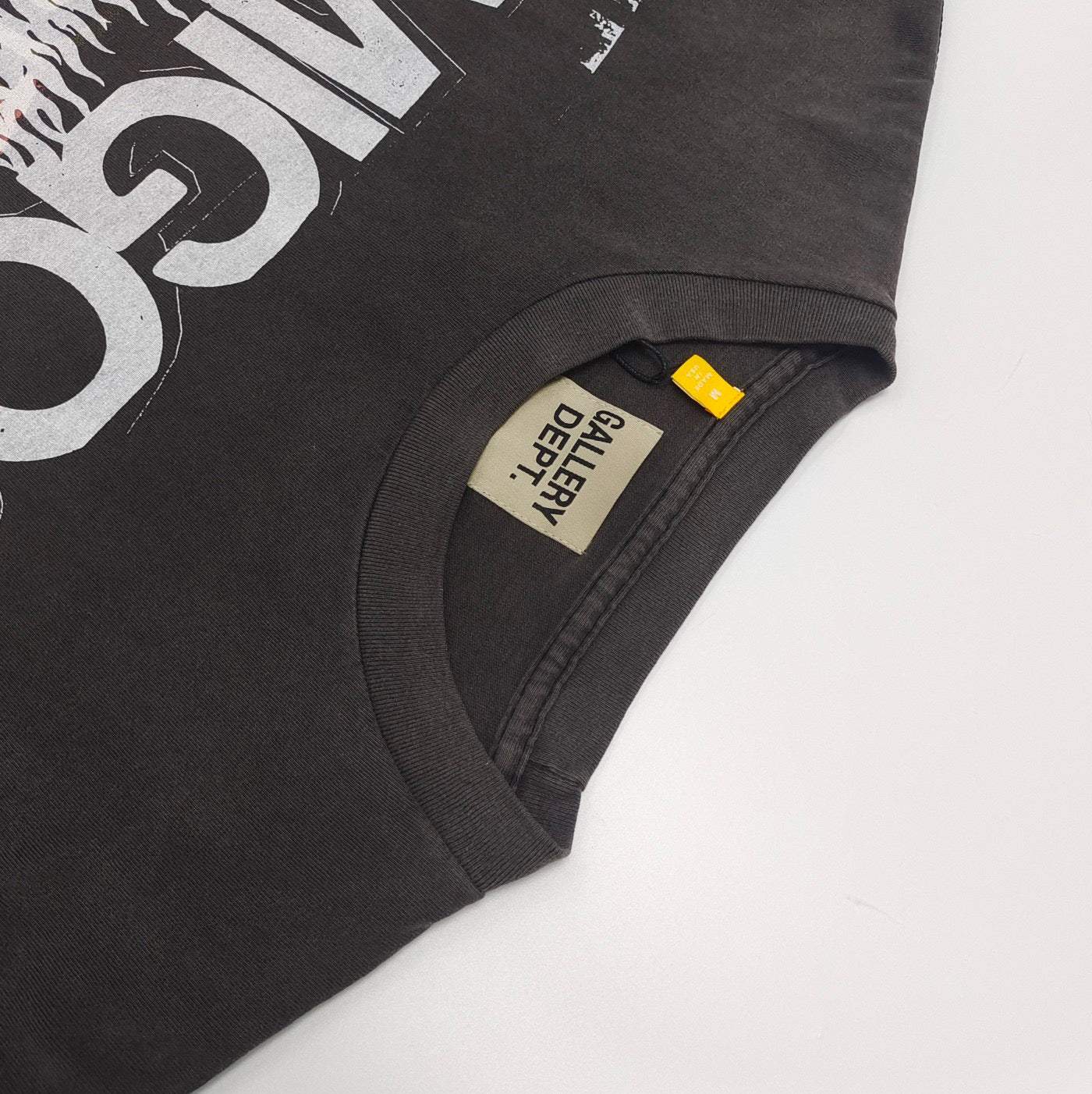 White and Beige grey T-shirt - FashionHype.xyz