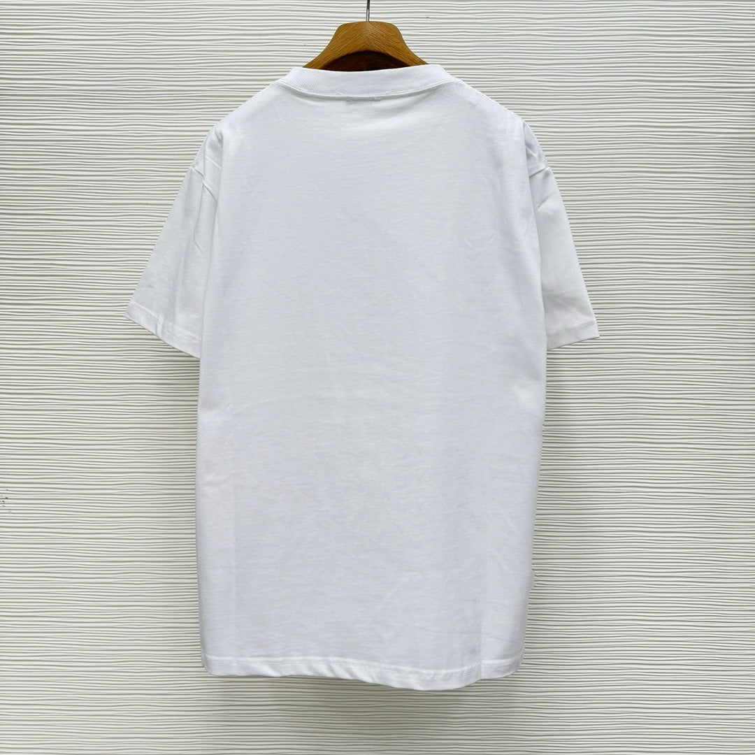 Grey and White T-shirt - FashionHype.xyz