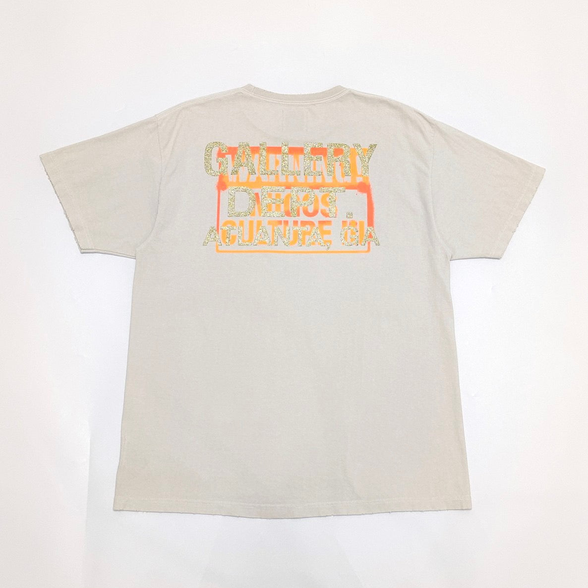 White and Beige grey T-shirt - FashionHype.xyz