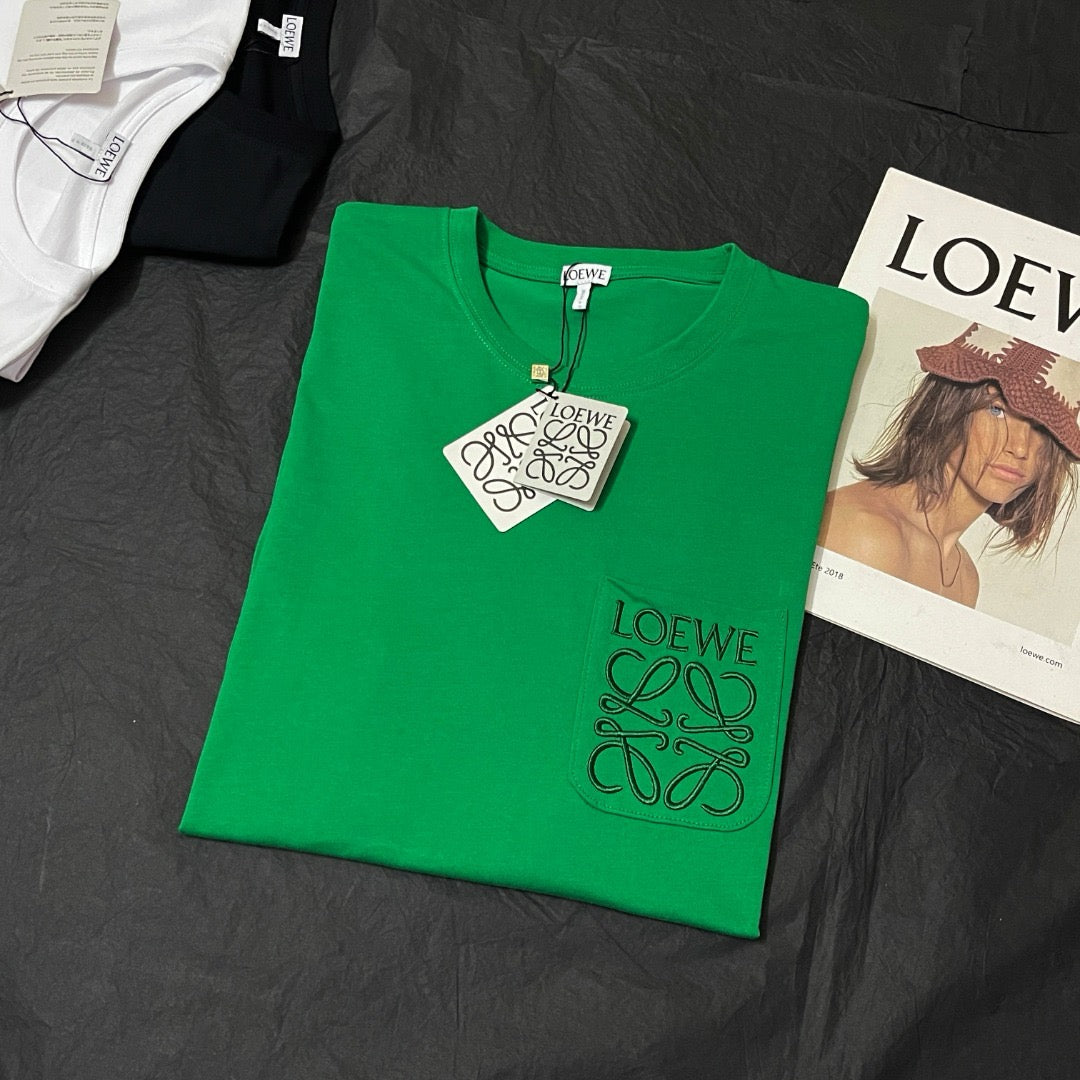 White, Black and Green T-shirt - FashionHype.xyz