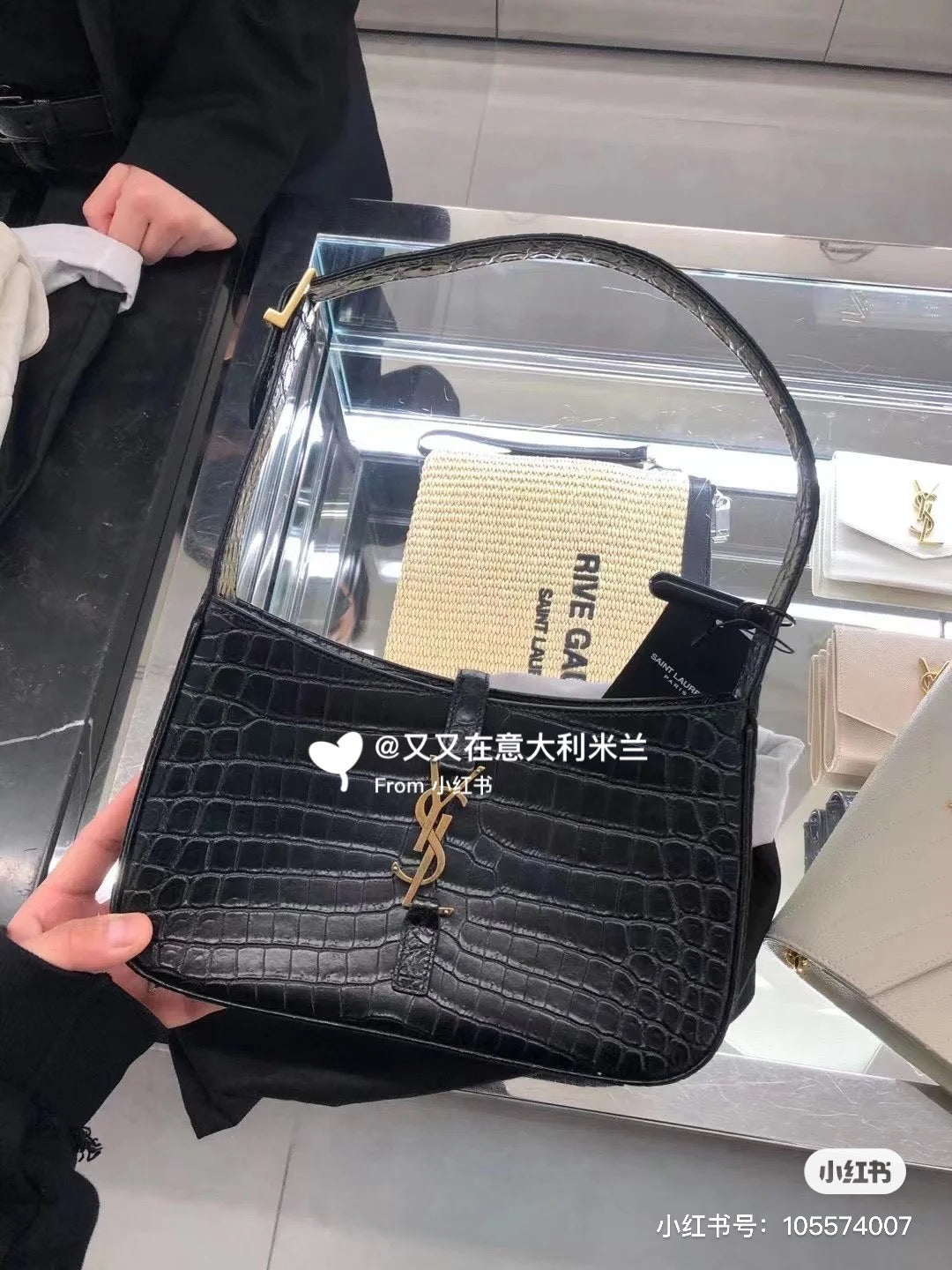 Sage, Off White and Black Bags