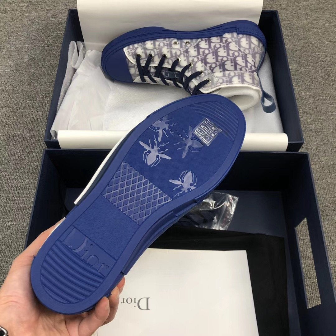 Zapatillas altas monograma azules - FashionHype.xyz