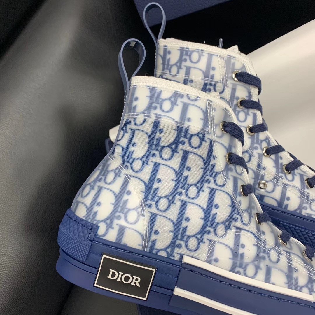 Zapatillas altas monograma azules - FashionHype.xyz