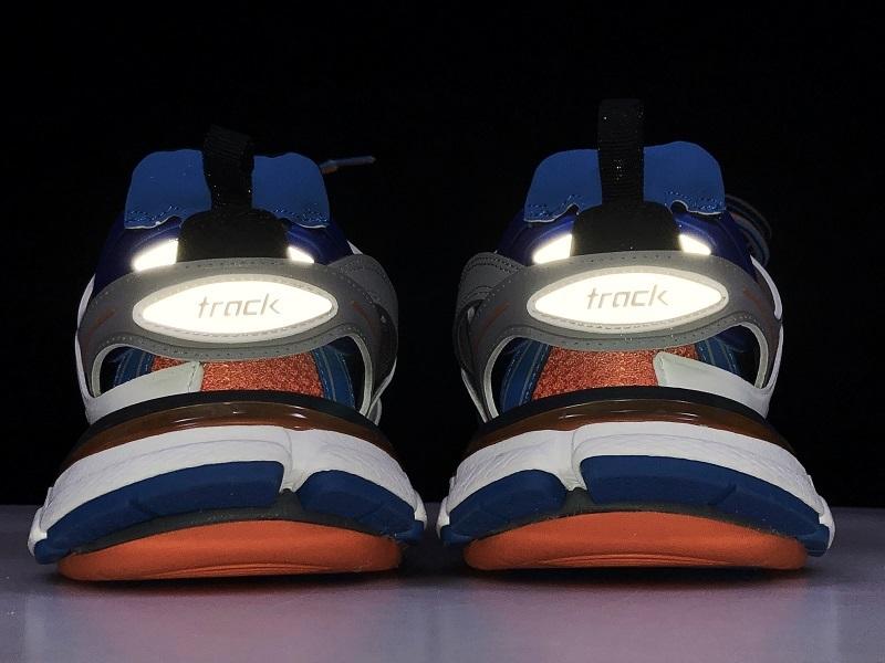Zapatillas deportivas blanco/naranja/azul - FashionHype.xyz