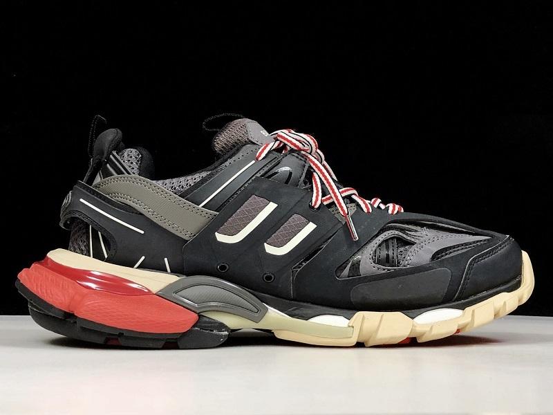 Zapatillas deportivas negro con suela marrón/roja - FashionHype.xyz