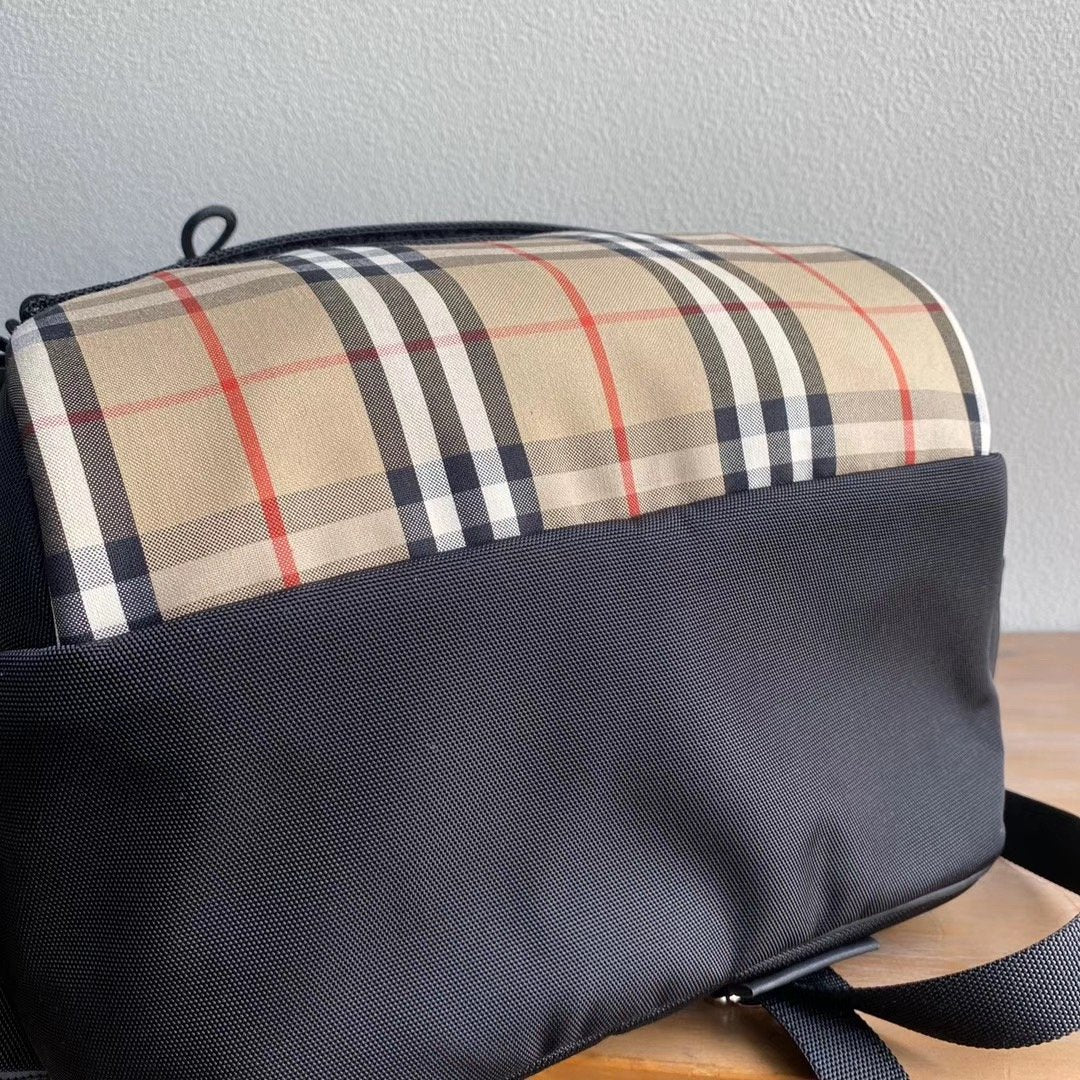 Mochila con estampado a cuadros - FashionHype.xyz