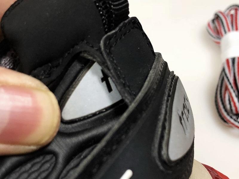 Zapatillas deportivas negro con suela marrón/roja